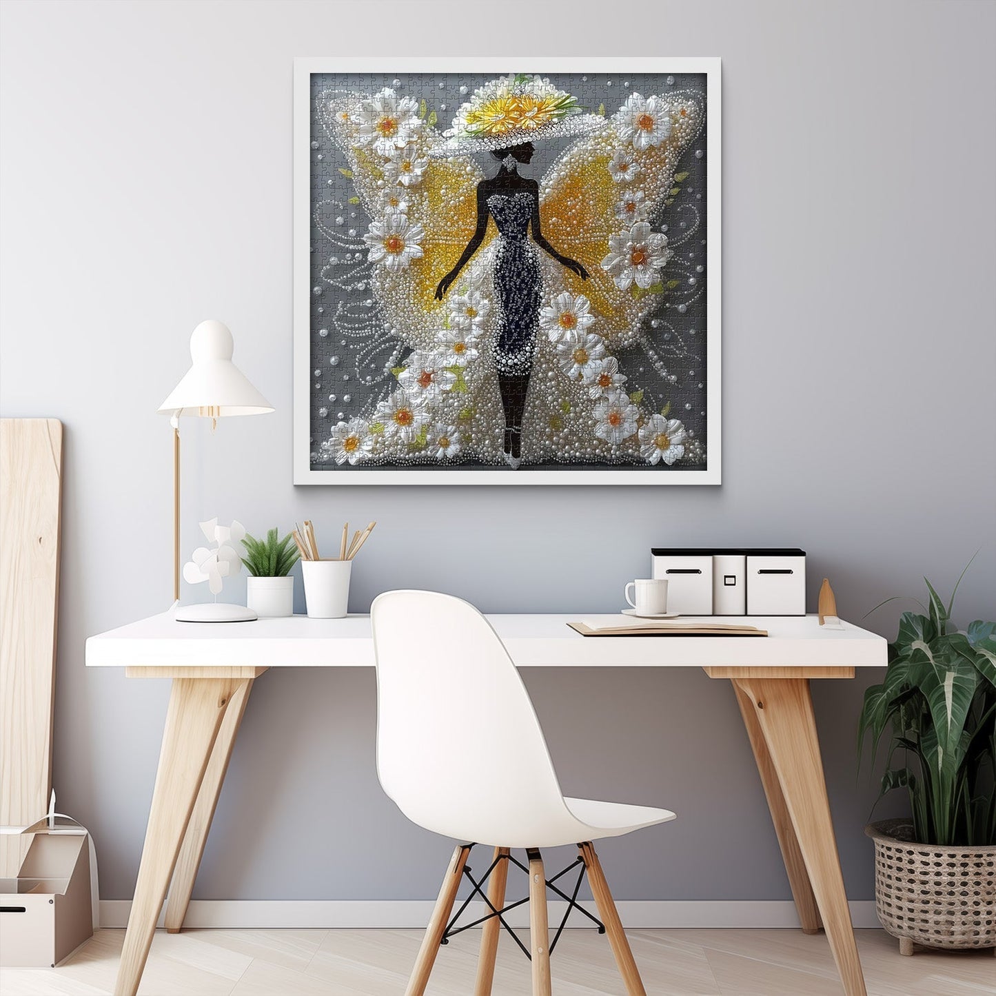 Butterfly Lady Wooden Jigsaw Puzzles 1000 Pieces